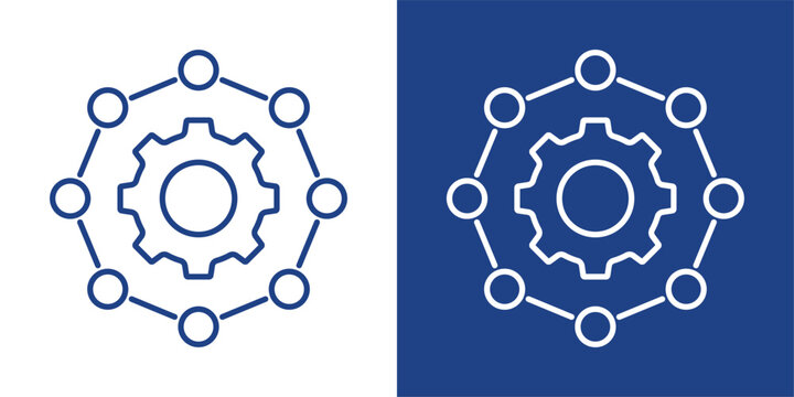 Framework Blue And White Icon Style Collection