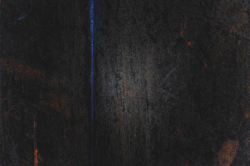 Gritty Dark Grunge Texture with Red and Blue Scratches