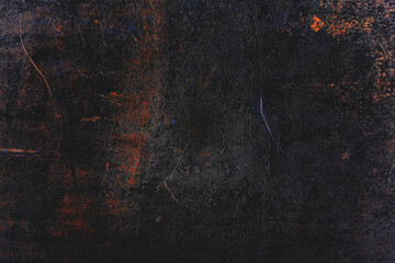 Gritty Dark Grunge Texture with Red and Blue Scratches