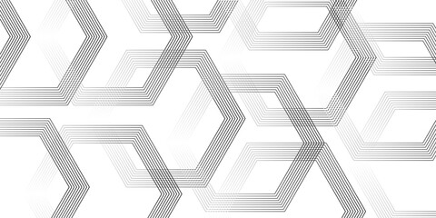 Fototapeta premium Abstract gradient color strips geometric lines on white background with luxury shapes motion strip. Modern pattern elegant digital line template background.