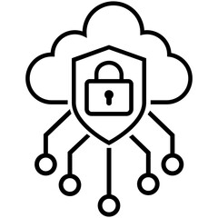 Obraz premium Firewall vector icon. Cybersecurity Illustration sign. Computer antivirus symbol. Data protection logo.