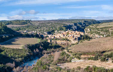 Obraz premium La cité de Minerve dans l'hérault en occitanie