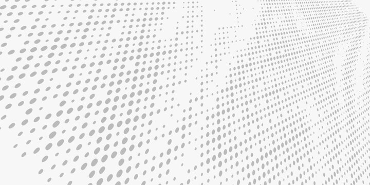 Light Gray Abstract Halftone Dot Pattern Minimal Background. Modern Trendy design in Vector EPS 10