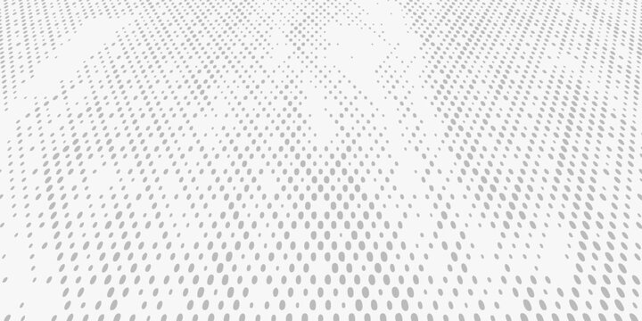 Light Gray Abstract Halftone Dot Pattern Minimal Background. Modern creative trendy design in vector illustration