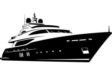 Luxury Yacht Design Illustration