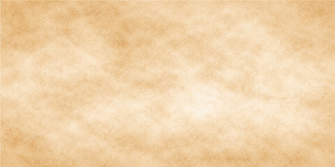 A worn vintage brown paper texture with an aged grunge parchment pattern creates an ancient antique sheet design featuring a stained beige blank page and a retro grungy canvas wallpaper background