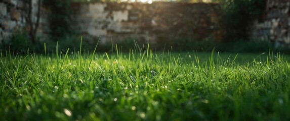 Obraz premium Rough textures of walls or green grass backgrounds Perfect for fair design applications