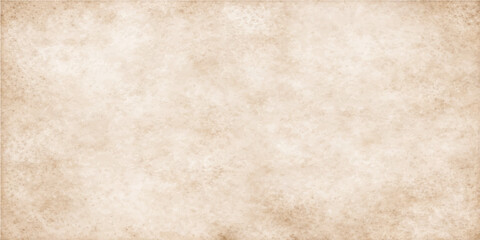 Aged vintage parchment paper texture featuring a blank antique brown surface with a grungy sepia pattern and worn ancient page design for a retro background