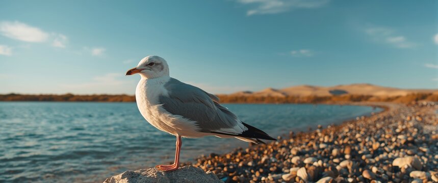 Mew bird, another name for seagull, is a type of gull seabird