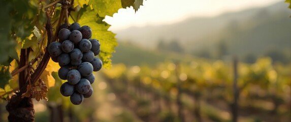 Naklejka premium Kakheti, Georgia: Saperavi grape