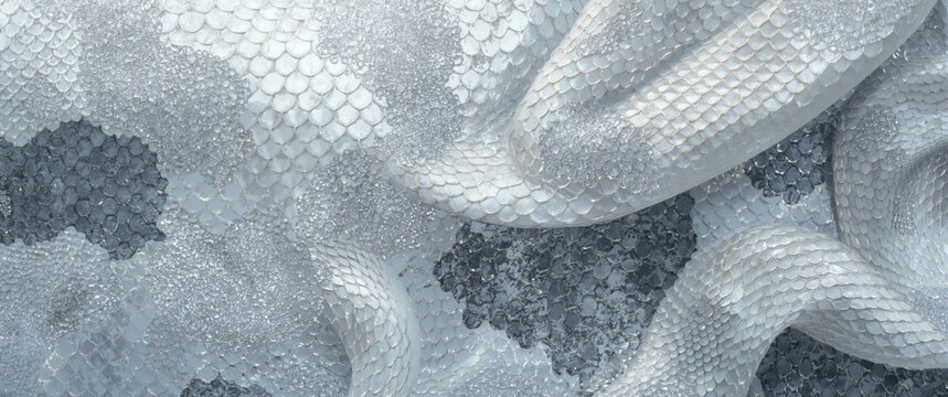 Abstract fish scale and snake skin background featuring scaly dragon design and scalloped patterns