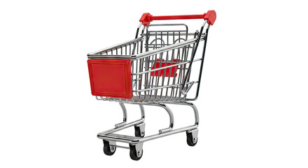 Red and Chrome Shopping Cart