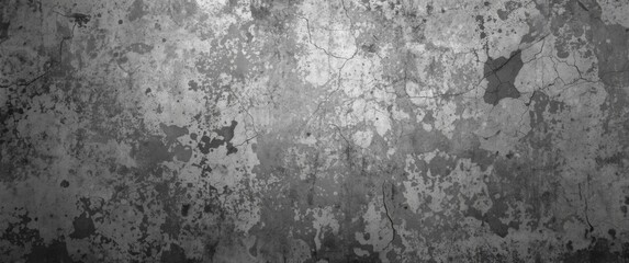 Fototapeta premium Textured Concrete Wall in Black and White for Background