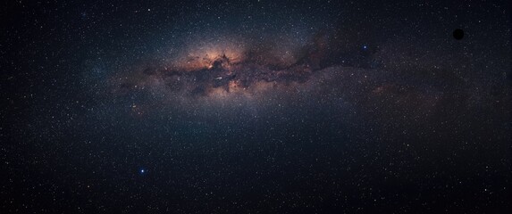 Fototapeta premium Magnificent depiction of stars and galaxies in outer space showcasing the beauty of cosmic exploration