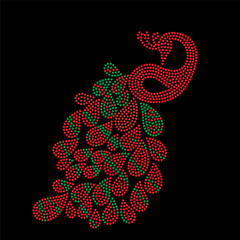 Rhinestone Design Vector Template