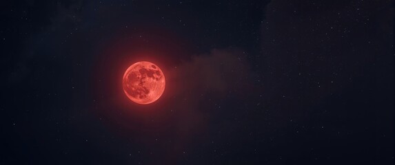 Eclipse moon and blood moon