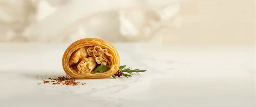 Indonesian Risol with Noodles Wrapped in Dough