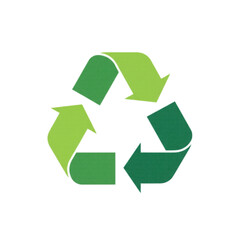 Obraz premium Green Recycle Symbol for Environmental Sustainability and Waste Management