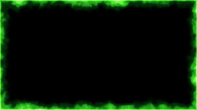 4K Toxic Green Fel Fire Border