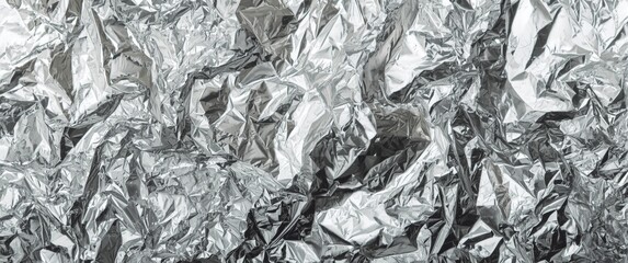 crinkled aluminium foil sheet
