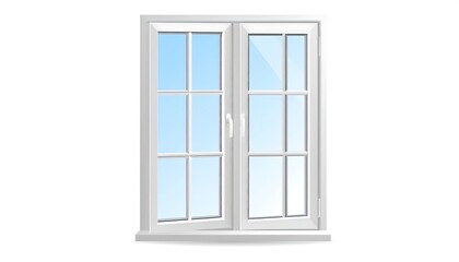 Modern white double glazed window