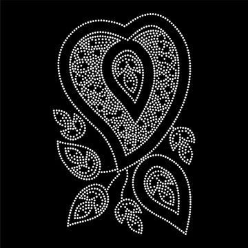Rhinestone Design Vector Template