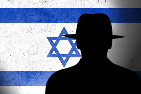 Israel spy and hackers launch cyber attacks. Hackers violate privacy. Hacker is searching  personal data. Social media data breaches