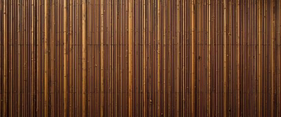 Naklejka premium Close-up of bamboo curtain design backdrop