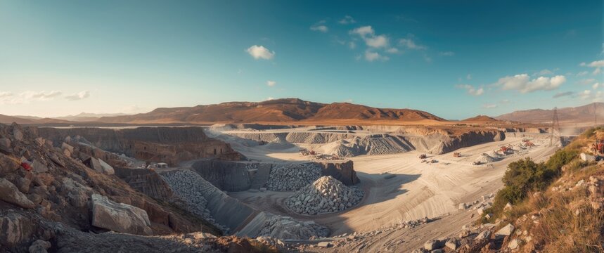 Mining at Lipari Italy Quarry: Pumice, Open Pit, and Geology of the Aeolian Islands