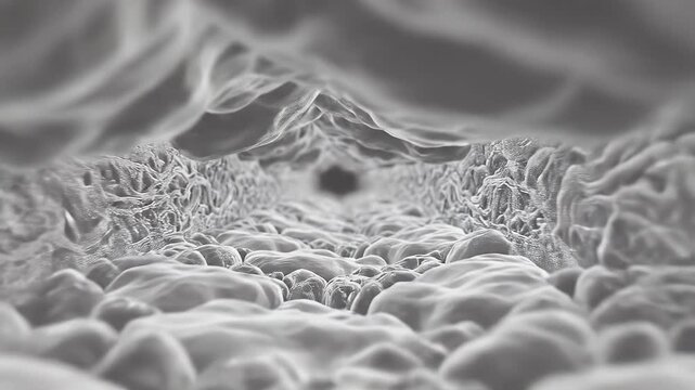 Whitened Micro-Skin Structure - This close-up shot reveals the intricate details of a whitened micro-skin surface, showcasing its texture and structure.