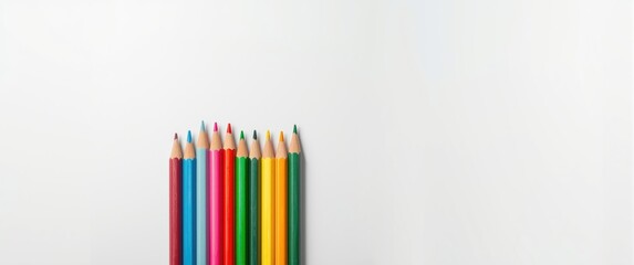 Fototapeta premium Colorful Pencils Made of Wood