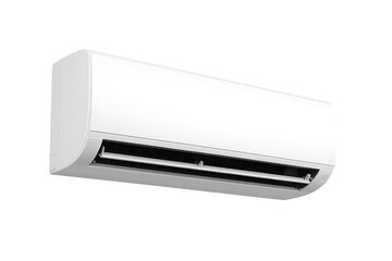 Wall mounted split air conditioner isolated on transparent background