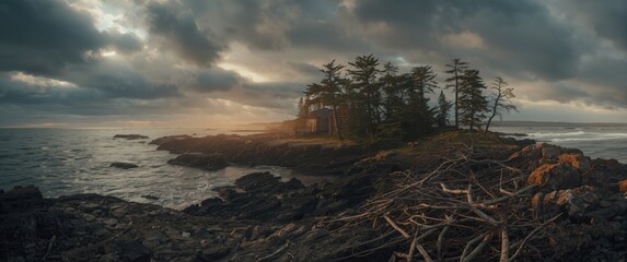 The somber coast of Nyborg, Denmark