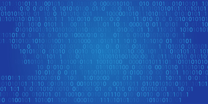 Biner Number Gradient Blue Pattern Vector eps 10