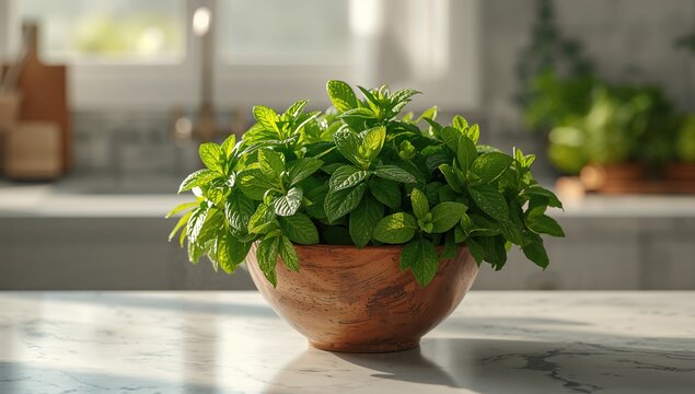 Herbal Plectranthus amboinicus plant with oil, medicinal or culinary applications
