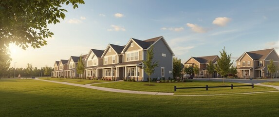 Obraz premium Newly developed rental properties