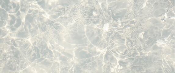 Fototapeta premium Water texture from an aerial drone perspective showcasing background, pattern, abstract elements, summer nature, light, and white colors