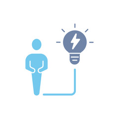 Fototapeta premium having idea concept line icon. Simple element illustration. having idea concept outline symbol design.