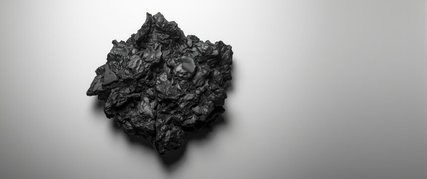 Abstract image with monochrome tones showing a vintage roofing tar fragment