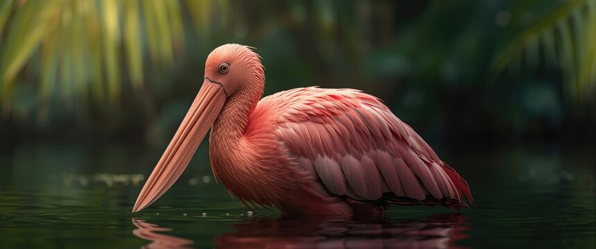 Platalea ajaja, known as the Roseate Spoonbill, sometimes categorized under genus Ajaja