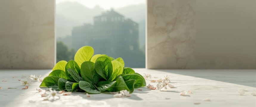 Plantain leaves of Cao Zai Kueh, hand-trimmed