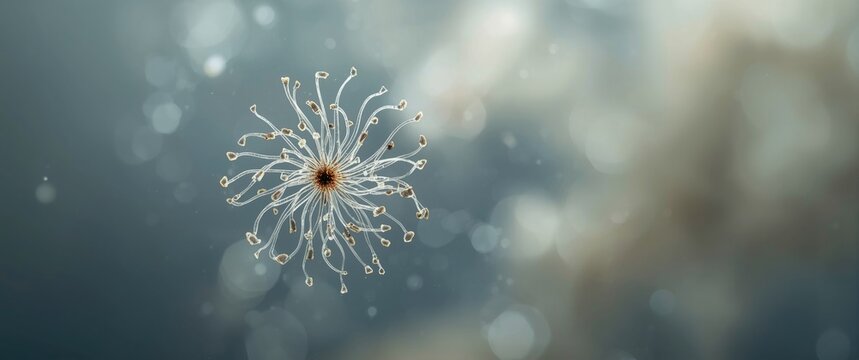 Lugol preserved sample of Marine diatom, Odontella sp or Trieres sp (new taxonomy), in selective focus