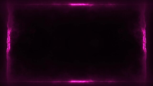 Smolder Pink and Mangenta Inferno Fire Frame, Loop Background Alpha Channel