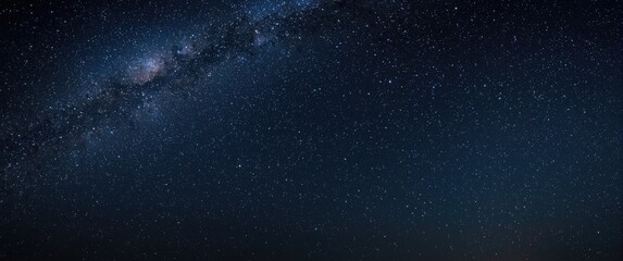 Night sky with star trails recorded through extended exposure © NeuralNiche