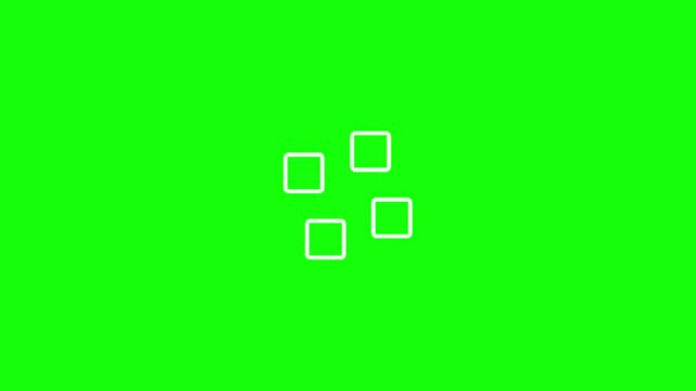 Four Rotating Squares Animation