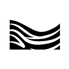 black and white zebra corner pattern