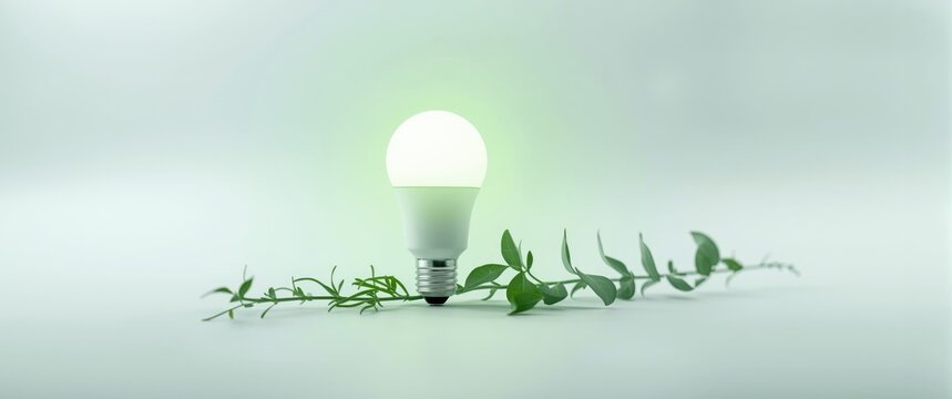 energy saving light bulb isolated