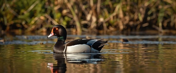 Male Common Shelduck - Tadorna tadorna - during spring mating period