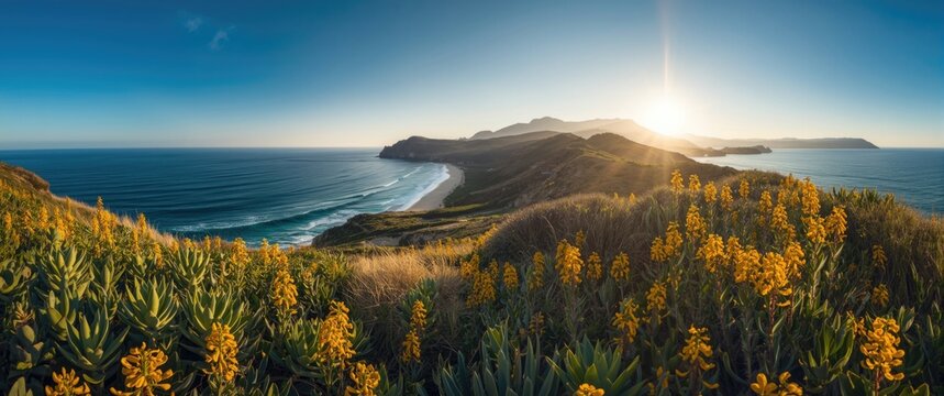 Blooms and Seashore at the Sicilian Zingaro Reserve
