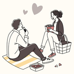 Sitting on Floor with Snacks 1